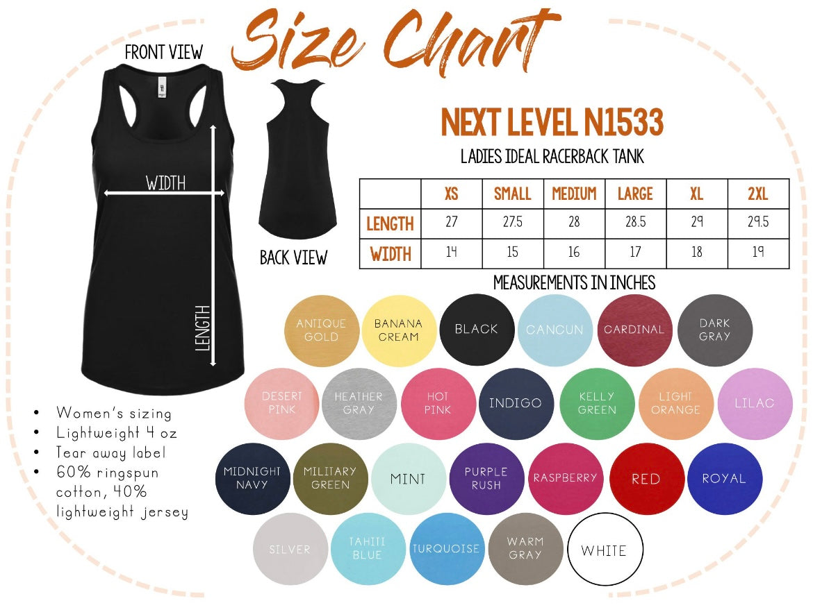 Sport number tank special (include sport and number in personalization box)