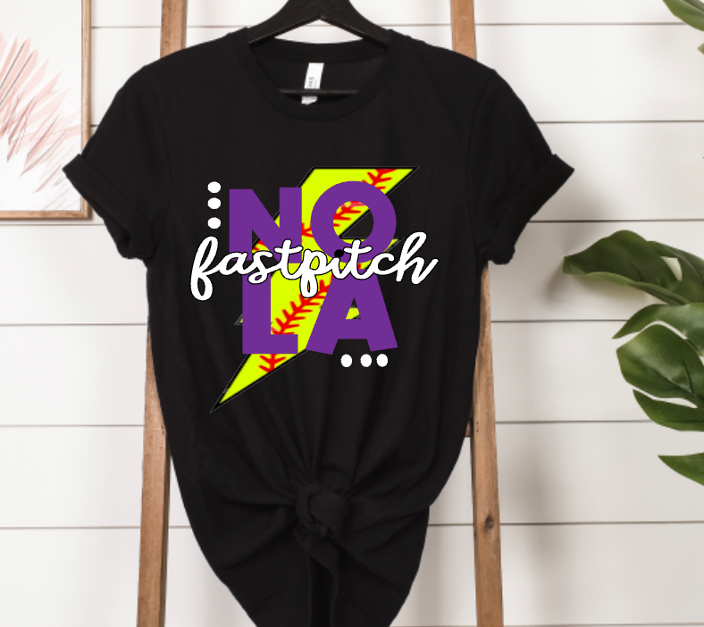 (YourTeam) Retro Fun Fastpitch Bolt