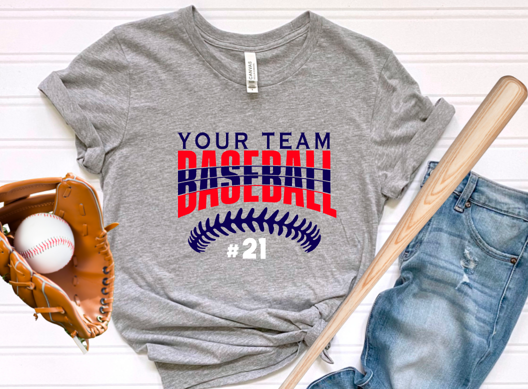 (YourTeam) Baseball Laces (include team name and up to 2 colors in personalization box)