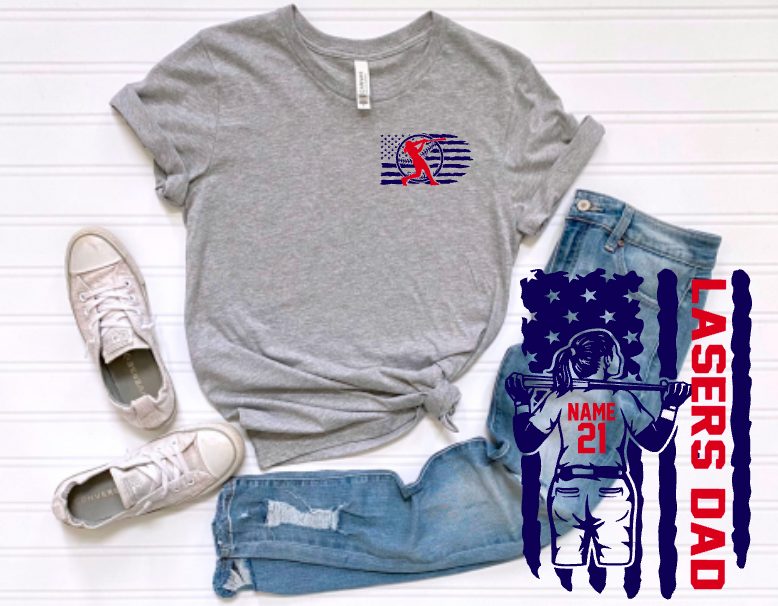 (YourTeam) Baseball Softball Personalized Flag - Choose NO for back upgrade BUT give name and #