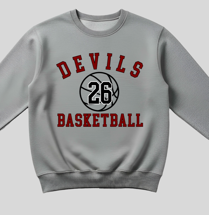(YourTeam) Basketball Simple Number Arch