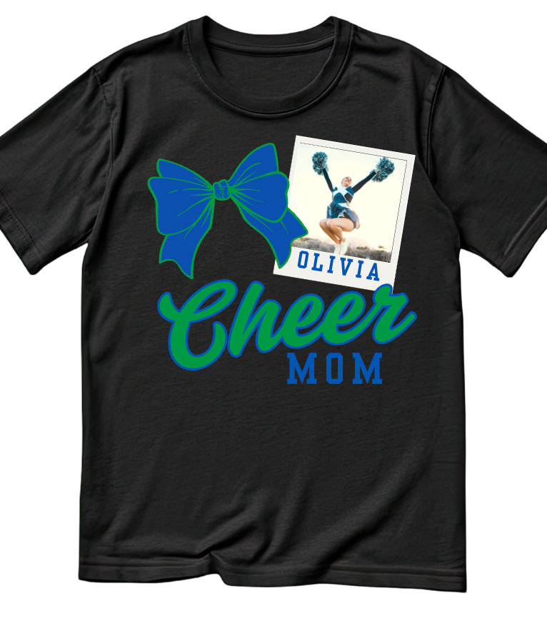 Cheer Photo with Bow (doesn't have to be mom- can be team, other family, etc)
