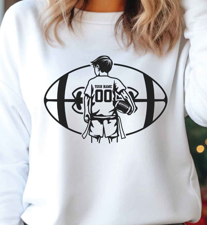 Personalized Flag Football Boy