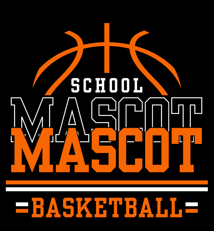 (Your Team) Basketball Stripe Stack