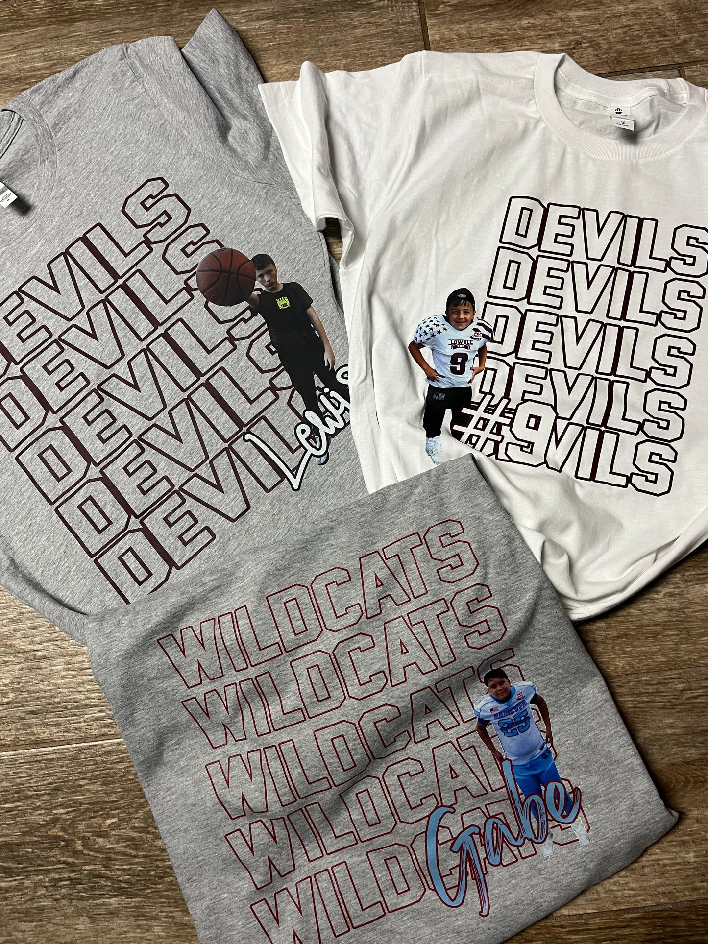 Photo Sports Tee (email photos and order # to kassi@msoshop.com after purchase)