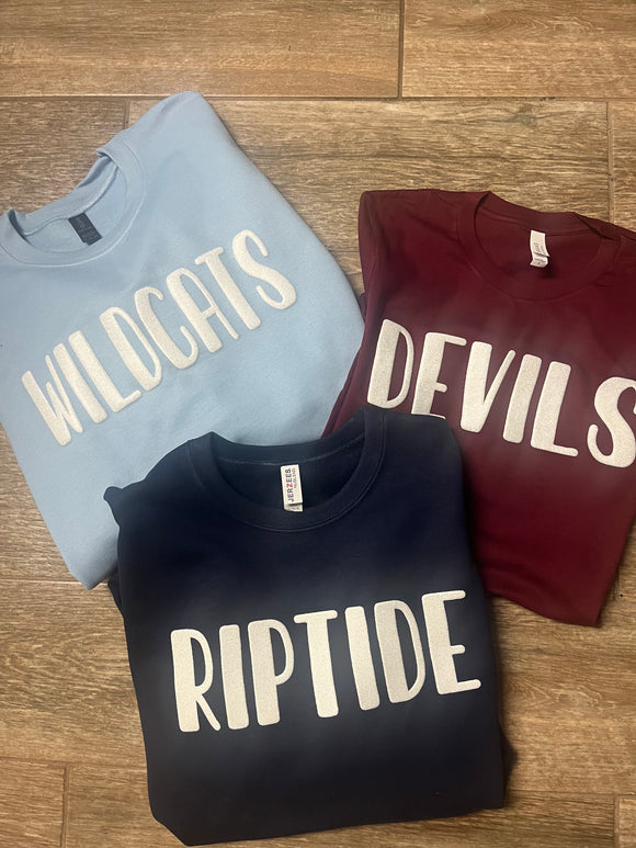 Wildcats Glitter Puff PINK FRIDAY SPECIAL - do not use with any other discount code