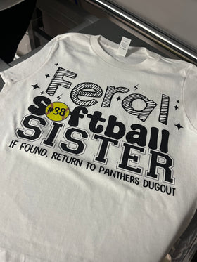 Feral Sibling (Return to the Dugout) - include team name and # in personalization box