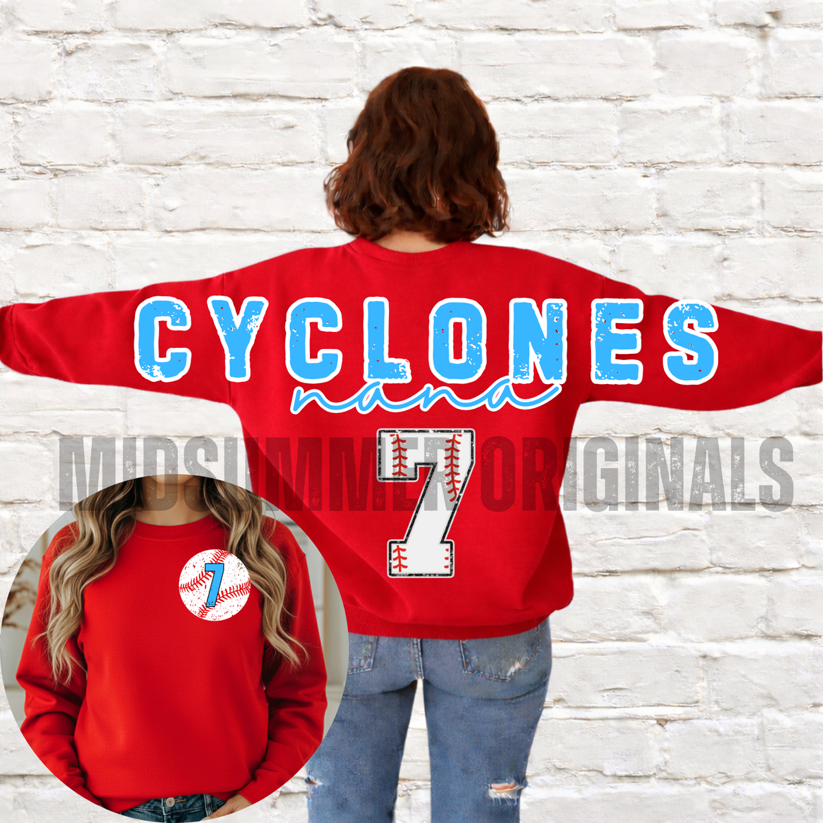 YOUR TEAM CUSTOM Sports Varsity Back w/Number