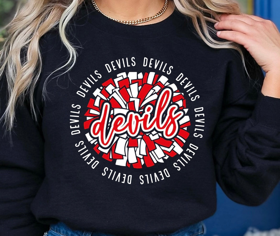 Devils Cheer pom