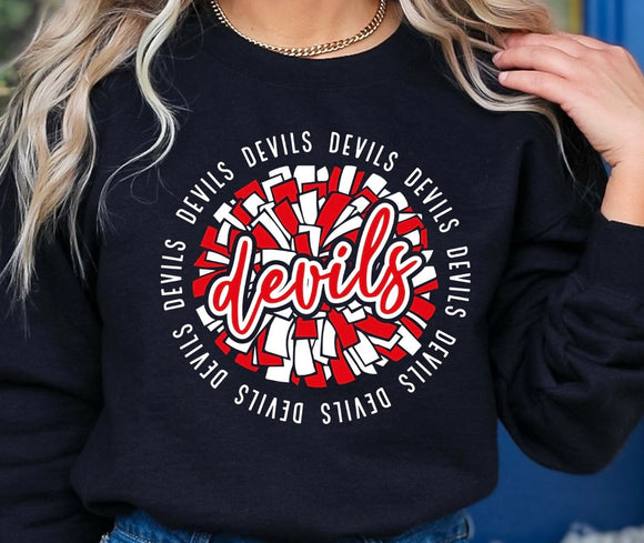 Devils Cheer pom