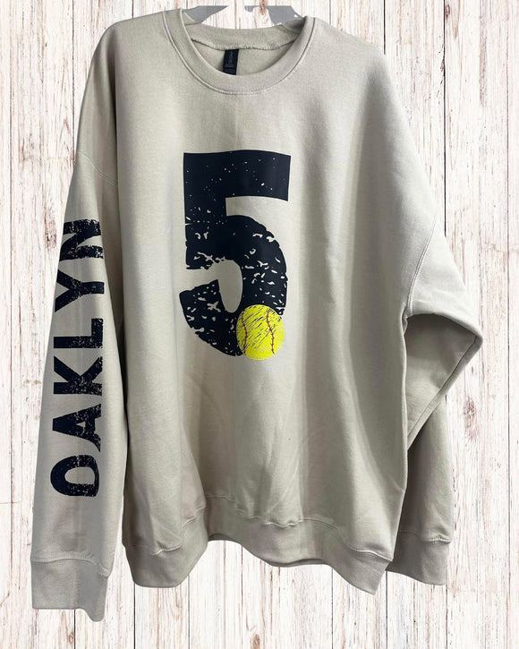 Spirit Number Crewneck (include # and name in personalization box)