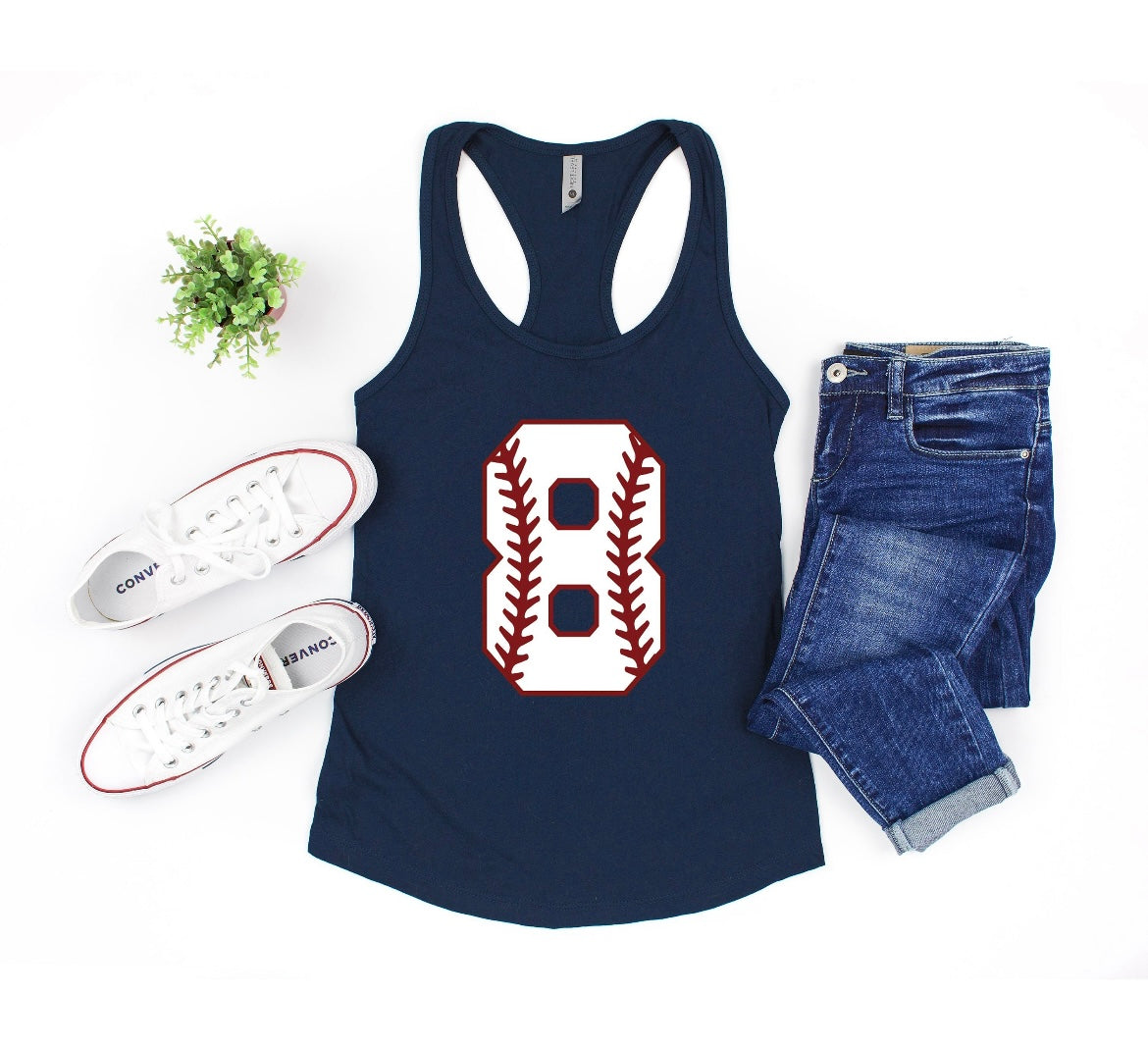 Sport number tank special (include sport and number in personalization box)
