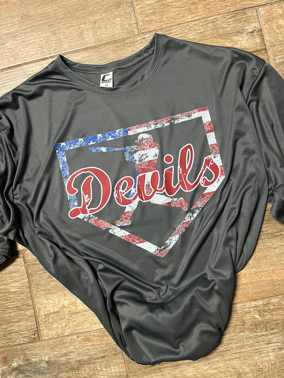 (YourTeam) Distressed Flag Plate