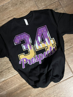 Custom colors Drip Number Special (include 2 colors, number and word in personalization box)