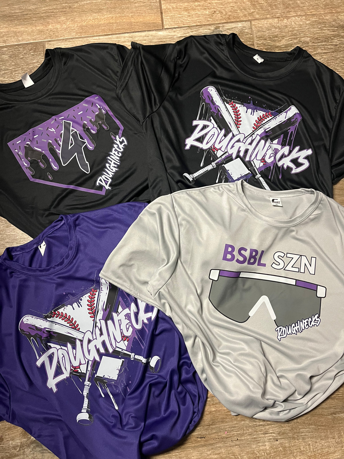Personalized BSBL SZN Glasses (include 2 colors and team name in personalization box)