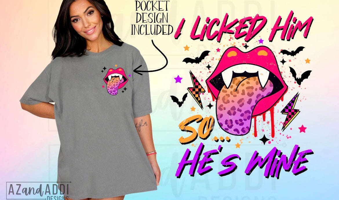 I licked Him