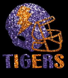Tigers Faux Sequin Helmet