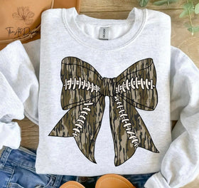 Camo Football Coquette Bow
