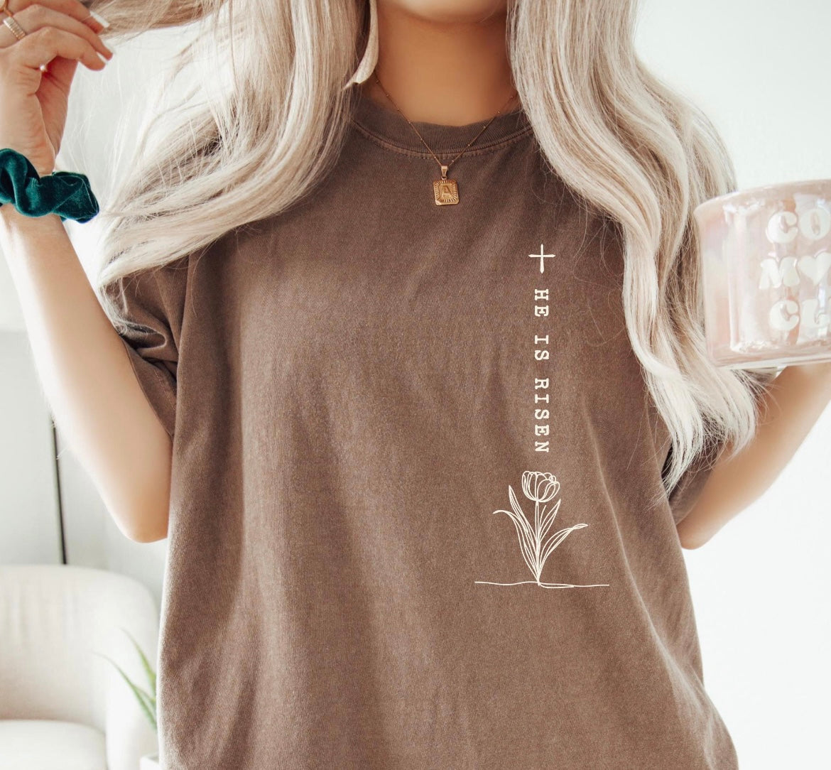 He is Risen Comfort Colors Tee