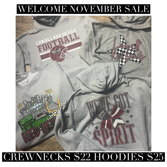 Welcome November Sale