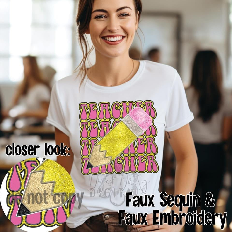 Faux Sequin/Embroidery Teacher