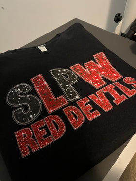 SLPW Red Devils (faux) Sequin