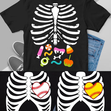 Sports halloween ribcage