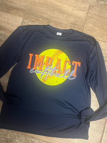 (YourTeam) Shadow Outline Softball