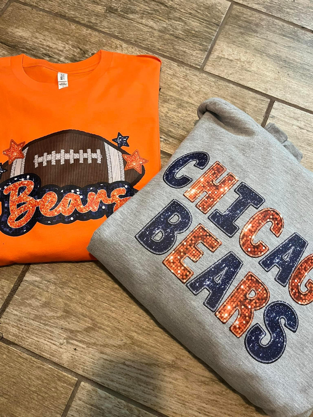 Faux Sequin Bears