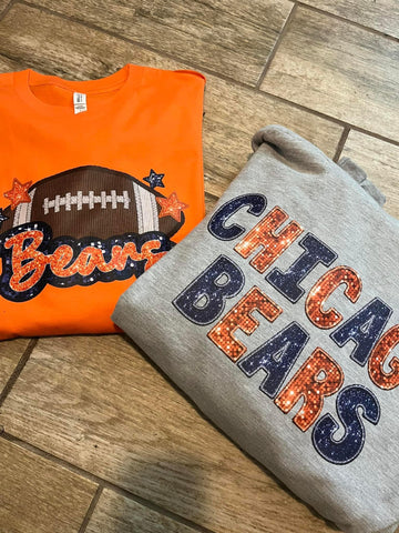 Faux Sequin Bears