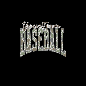 YourTeam Camo Arch Baseball