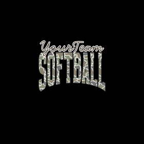 YourTeam Camo Arch Softball