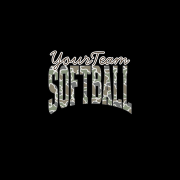YourTeam Camo Arch Softball