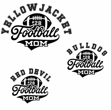 Senior Football Mom (Include Team and # in personalization box)