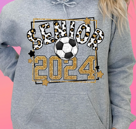 Senior Leopard Glitter Soccer (Include Colors) - 0