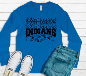 Indians Football Splatter