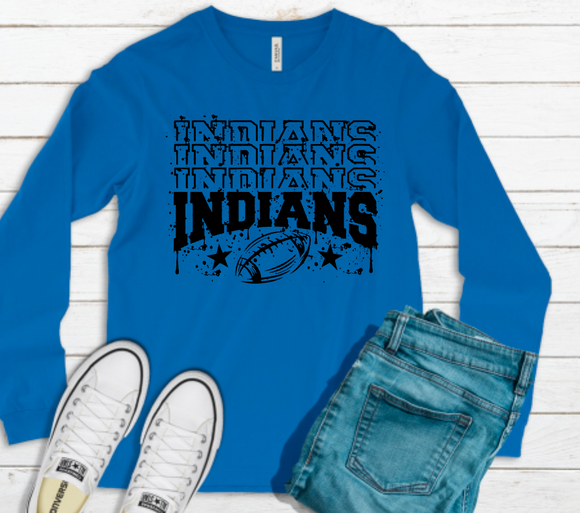 Indians Football Splatter