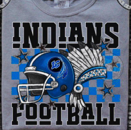 Indians Football Checkered