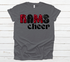 Faux Sequin Rams Cheer