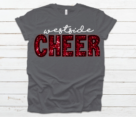 Faux Sequin Westside Cheer