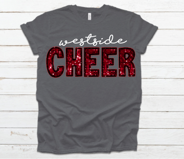 Faux Sequin Westside Cheer