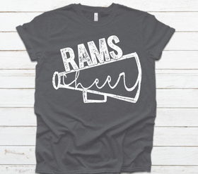 Rams Cheer Distressed Megaphone