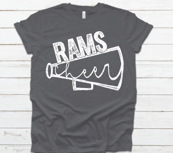 Rams Cheer Distressed Megaphone