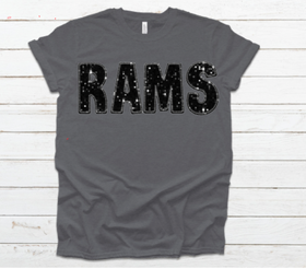 Faux-Sequin Rams