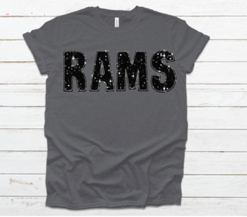 Faux-Sequin Rams