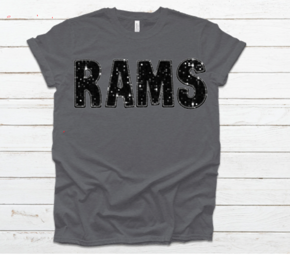 Faux-Sequin Rams