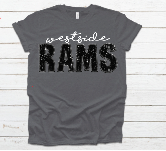 Faux-Sequin Rams