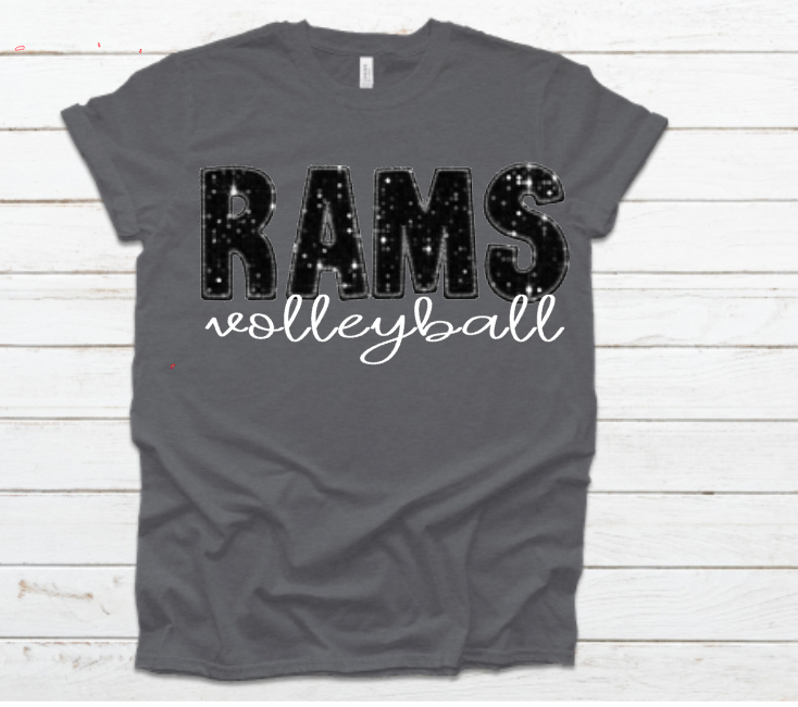 Faux-Sequin Rams Sport