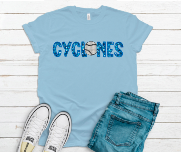 Cyclones Faux-Sequin