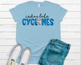 Cedar Lake Cyclones Faux-Sequin